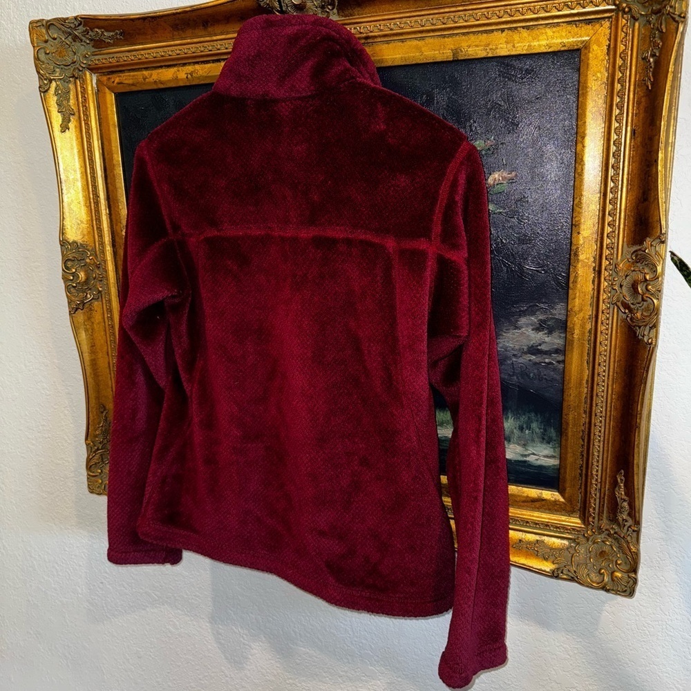 Patagonia Full Zip Re-Tool Burgundy Jacket Cozy Fleece Gorpcore Camping Size M - Picture 5 of 5